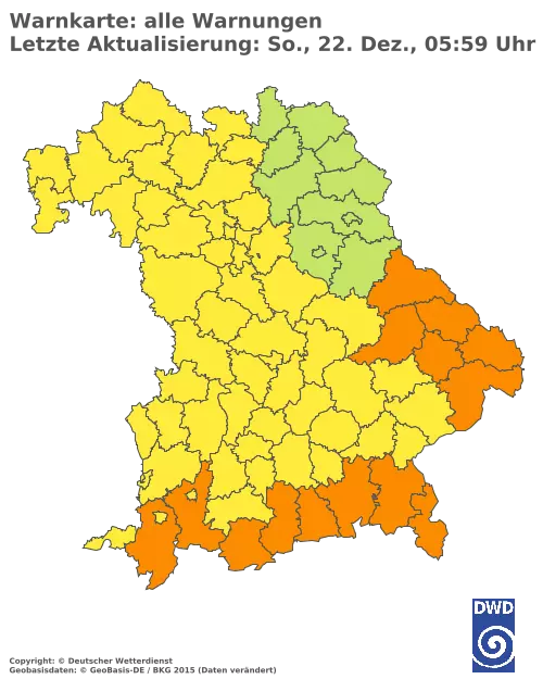 Aktuelle Wetterwarnungen für  Cham