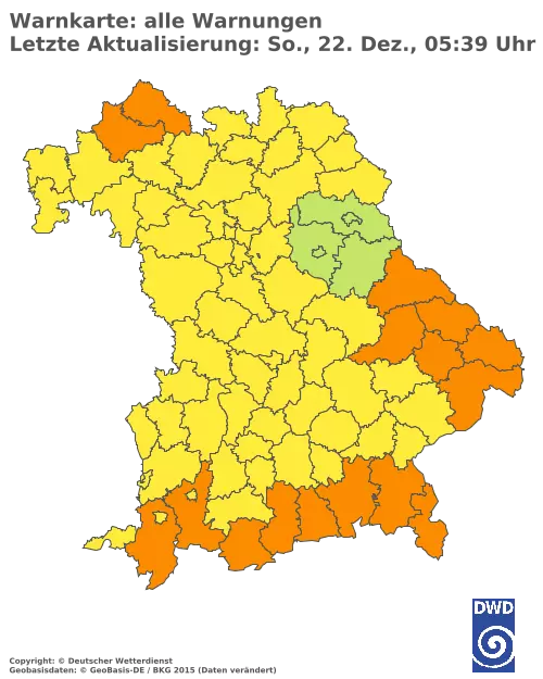 Aktuelle Wetterwarnungen für  Cham