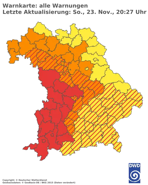 Aktuelle Wetterwarnungen für %region%