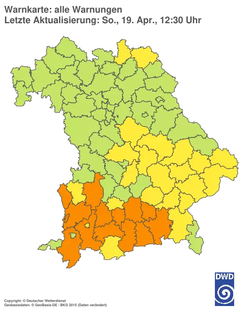 Aktuelle Wetterwarnungen für %region%