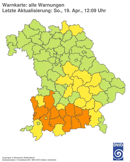 Aktuelle Wetterwarnungen für %region%
