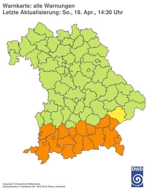 Aktuelle Wetterwarnungen für %region%