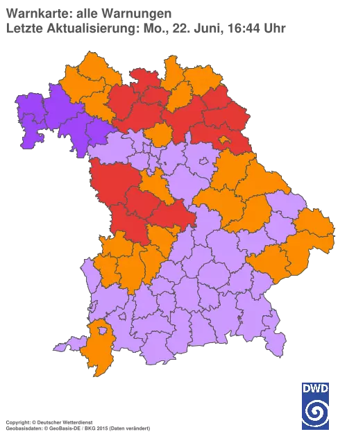 Aktuelle Wetterwarnungen für %region%
