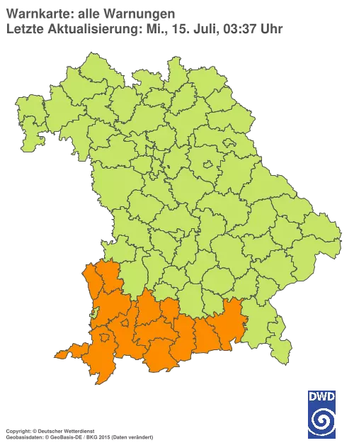 Aktuelle Wetterwarnungen für %region%